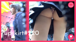 【upskirt#220】催しの屋台で美系JKの食い込み柄Pとプリケツを逆さ撮りの画像