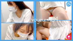 【voyeur#184】白ワンピース清楚系女子の胸チラやエロすぎる白Pと太ももの画像