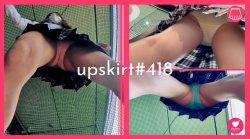 【upskirt#418】バッティングセンターでバッターボックスに立つJKを逆さ撮りの画像