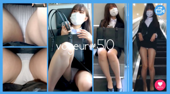 【voyeur#510】リクルートスーツの可愛いJDに対面盗撮がバレたが、見せつけてくる痴女だったの画像