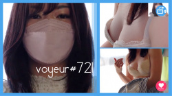 【voyeur#721】ワクチン会場で綺麗なお姉さんが美乳胸チラや純白Pを盗撮されるの画像