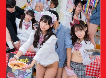 【最高の妄想AV】 3年C組の文化祭の模擬店カフェは時間停止して、メイドJKにイタズラ三昧！の画像