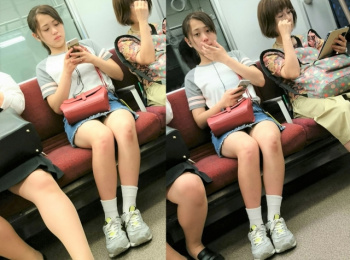 通勤快速パンチラ列車ｗ発車しま～す　part 26の画像