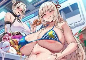 【増量期】ぽっちゃり女子がご飯食べてる二次エロ画像の画像