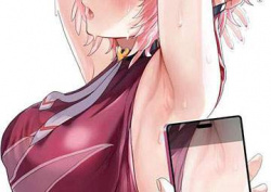 【ワキ汗治療の日】ワキに汗かいてる女子の二次エロ画像の画像