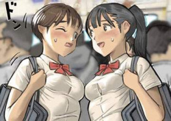 【速記の日】さりげなく勃起してるふたなり娘の二次エロ画像の画像