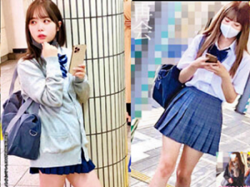 【パンチラ盗撮】【ストーキング痴漢】【睡眠姦】超絶カワイイ美少女JK2人がタゲ。粘着ストーカーMの自宅侵入レイプ記録！の画像
