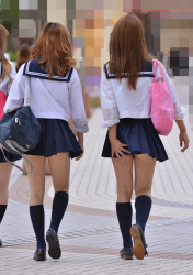 【画像】スカート短すぎてお尻の始まりが見えてる女子高生ｗｗｗｗｗｗｗの画像