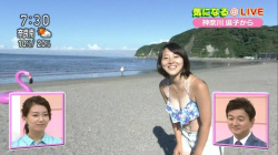 【画像】女子アナさん、日焼けした後に水着姿になるの画像