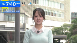 【画像】齊藤美雅キャスター　ニットで胸元強調！！の画像