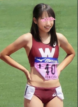 【レーシングブルマ】陸上女子の鍛えたボディをじっくり観察してヤリまくりの画像