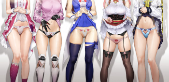 【二次エロ】ムチムチ太ももに食い込むニーソ・ニーハイがエロすぎる女の子の二次エロ その27の画像