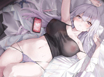 【二次エロ】スケスケなドスケベ衣装で乳首見えてる女の子の二次エロ画像 その13の画像