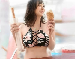 【プールナンパ】顔も体も100点！彼氏と別れて自暴自棄な爆乳ギャルとヤリたい放題『やば…太い♡』凄テクフェラがエロすぎｗの画像