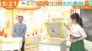 女子アナのニット巨乳＆スレンダー美乳「はやドキ！」セクシー画像まとめの画像