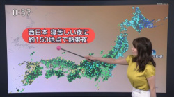 吉井明子 デカパイ気象予報士のゴールド爆乳セクシー画像の画像