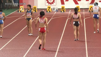 女子陸上選手の生着替え＆パンツ食い込み直しエロ目線画像(日本陸上編2020)の画像