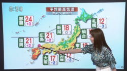 吉井明子 デカパイ気象予報士の深夜に移動した乳島セクシー画像の画像