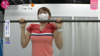 中川安奈アナ 体100点満点の(　三　)パツパツ美乳の画像