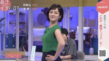 鈴木奈穂子アナ こういうのでいいんだよっていう小ぶり胸の画像