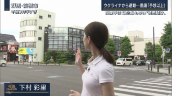 下村彩里アナ 精一杯のちっぱいステーションの画像