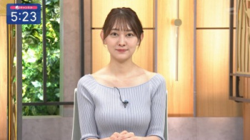 森山みなみアナ、パツパツに張った盛り山お乳のショータイムの画像