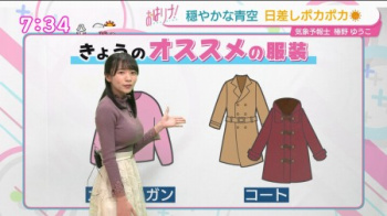 【画像】この乳で気象予報士は流石にダメでしょwwwwwの画像