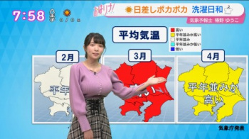 この乳で気象予報士はガチのマジでダメでしょの画像