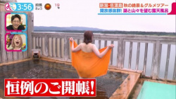 【画像】美熟女バスガイドさん、露天風呂でご開帳ｗｗｗｗｗの画像
