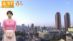 【画像】テレ朝の気象予報士さん、たっぷりお乳でボタンが弾け飛びそうの画像