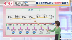 日テレ気象予報士さん、早朝からニットパイでムラムラさせてしまうの画像