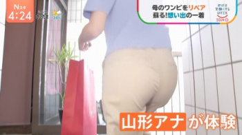 【GIF動画】TBSの美人アナさん、デカケツをドアップで映されてしまうの画像
