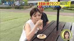 日テレの女子アナさん、土曜の朝から脇のガードが甘すぎるの画像