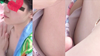 [erotica611]美人なお姉さんの胸チラ・乳首チラをプールで堪能する動画の画像