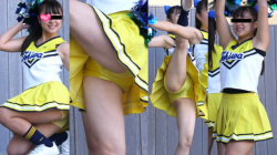 [erotica1658]ただただカワイイ黄色チアのポニテJKをちょっとエッチな目で見るチア動画の画像
