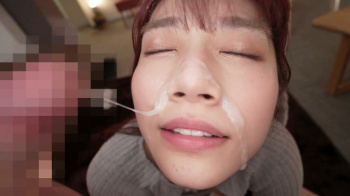 [河北彩伽]うさぎニットでのコスプレで顔射を受ける顔だけで抜ける圧倒的美人の舌さばきを堪能する動画の画像