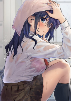 【二次】タオルと女の子の画像の画像