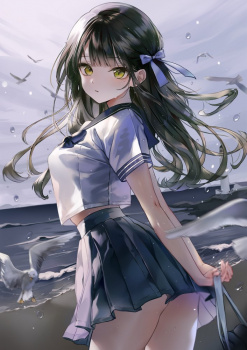 【二次】黒髪女子画像　その５０の画像