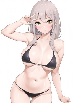 【二次】黒ビキニを着た女の子の画像　その１３の画像