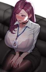 【OL】タイトスカートとシャツ姿は正義【二次元画像】の画像