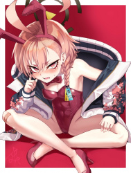 【二次】あぐらポーズの女キャラ、無防備感がたまらん【画像】の画像
