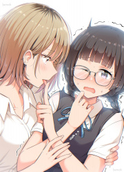 【二次】百合女子画像まとめｗ手つなぎから抱き合いまで尊すぎｗの画像