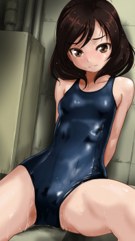 【二次】スクール水着女さん、シンプルなのに破壊力ありすぎｗ【画像】の画像