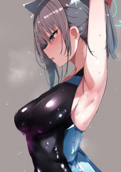 【二次】腋見せ女さん、無防備すぎて目のやり場に困るｗｗｗ【画像】の画像