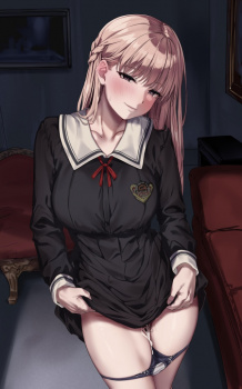 【二次エロ】パンツ脱ぎかけ女子、その途中感が一番アカン件ｗの画像