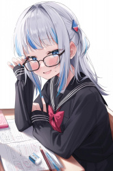 【二次】眼鏡女子画像まとめ、知的で可愛すぎるｗの画像