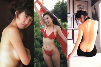 森口博子 若い頃の水着おっぱいと半ケツお尻丸出しエッチな画像の画像