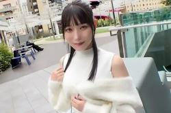 渋谷の清楚系医大生がナンパで大変身!黒レース手袋で男を診察&神尻騎乗位でイキまくりの画像