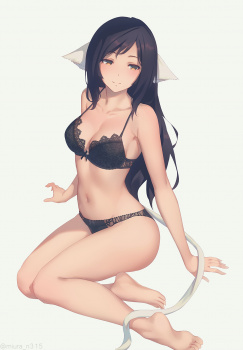 【二次】女たるもの成人したら1セットは持っておきたい女を引き立たせる“黒下着”のエロ画像の画像
