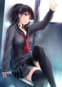 【二次】エッチな女の子の制服姿がキュンとするエロ画像くださいの画像